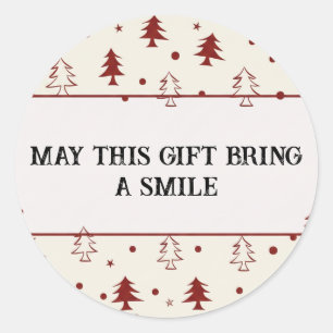 Christmas Gift Tag Sticker & Sweet Gift Label 