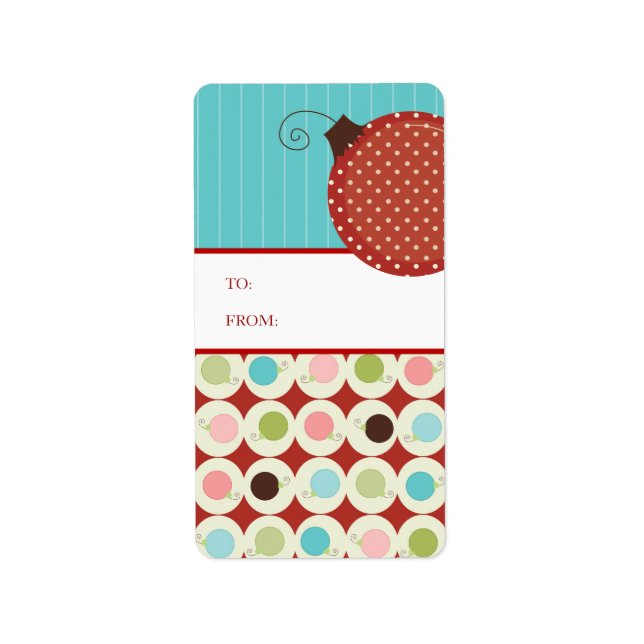 Christmas Gift Tag Stickers (Front)