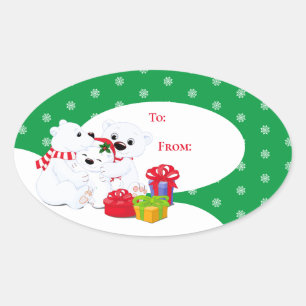 Christmas Gift Tag Stickers