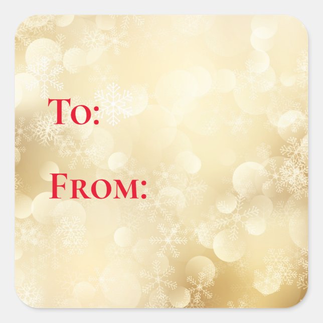 Christmas  Gift Tag Stickers (Front)
