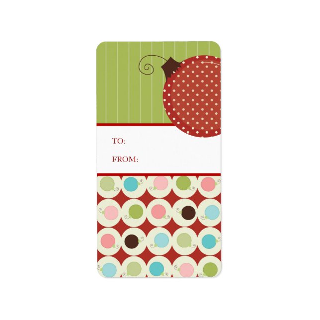 Christmas Gift Tag Stickers (Front)