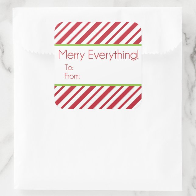 Christmas Gift Tag Stickers (Bag)