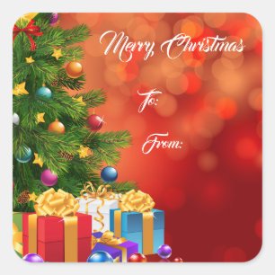 Christmas Gift Tag Stickers