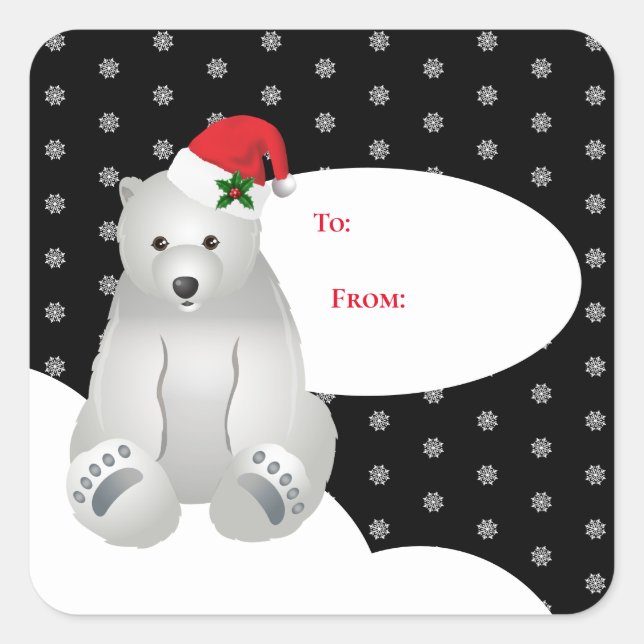 Christmas Gift Tag Stickers (Front)