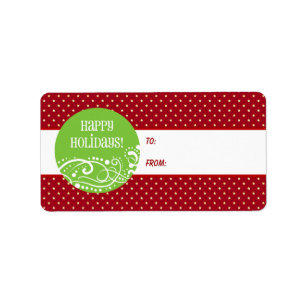 Christmas Gift Tag Stickers