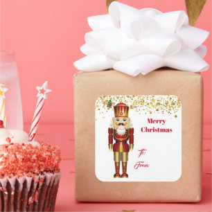 Christmas Gift Tag Stickers-Nutcracker 