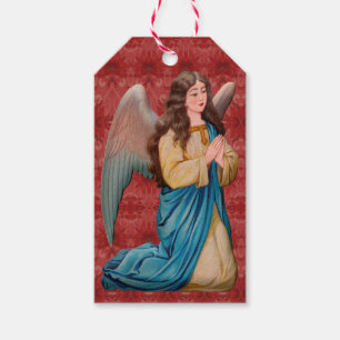 Christmas Gift Tag Victorian Pretty Angel