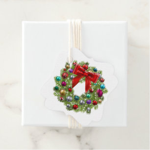 Christmas Gift Tag-Wreath Favour Tags