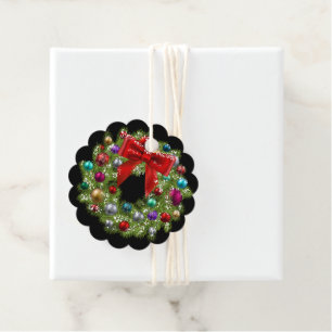 Christmas Gift Tag-Wreath Favour Tags