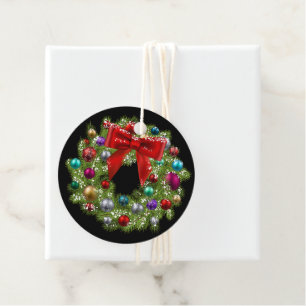 Christmas Gift Tag-Wreath Favour Tags