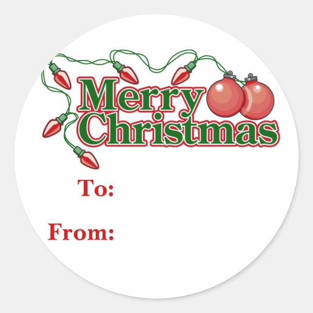 Christmas Gift Tags (Front)