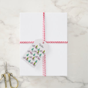 Christmas Gift Tags  Elf Bicycles 