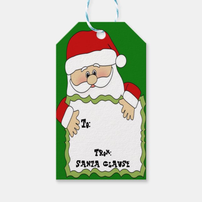 Christmas Gift Tags from Santa (Front)