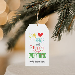 Christmas Gift Tags   Kraft Merry Everything