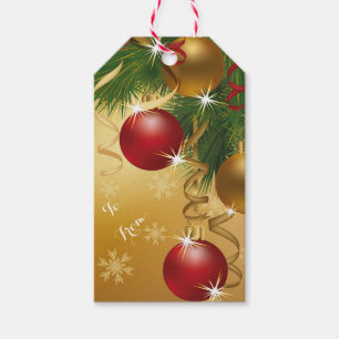 Christmas Gift Tags/Ornaments, Ribbons and Pine Tags