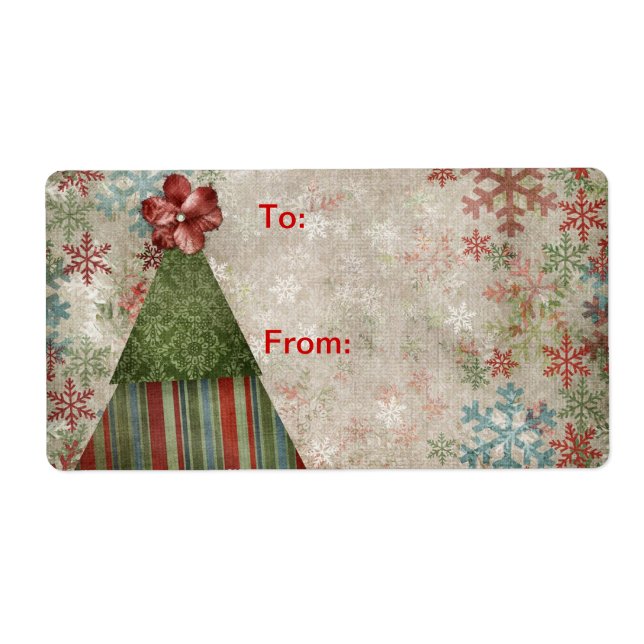 Christmas gift tags personalized Label (Front)