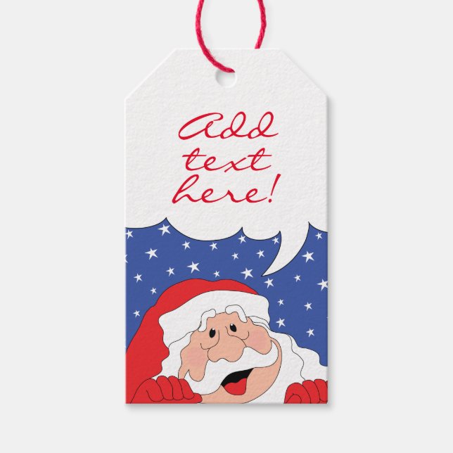 Christmas Gift Tags Santa Says (Front)