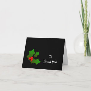 Christmas gift Thank you note Card