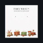 CHRISTMAS GIFT TOY TRAIN STUD EARRING DISPLAY SQUARE BUSINESS CARD<br><div class="desc">If you need any further customisation please feel free to message me on yellowfebstudio@gmail.com.</div>