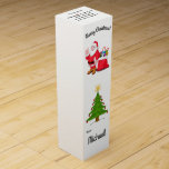 Christmas Gift Wine Box Your Name Stocking Stuffer<br><div class="desc">An Irish toast,  Merry Christmas,  add your name,  & Happy New Year gift box.</div>