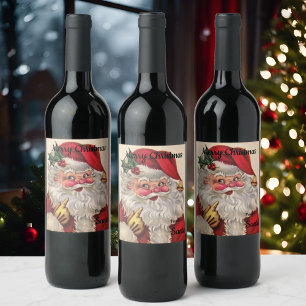 Christmas Gift Wine Label YOUR NAME or Cocoa Mix