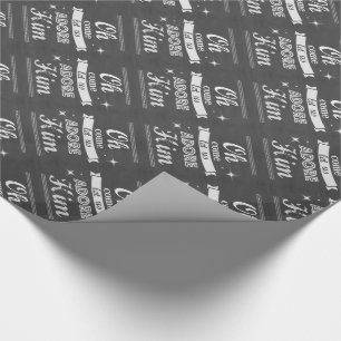 Christmas Gift Wrap/Chalk Board Art Wrapping Paper