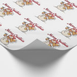 Christmas Gift Wrap/Merry Christmas & Snowman Wrapping Paper<br><div class="desc">Christmas Gift Wrap/Merry Christmas & Snowman</div>