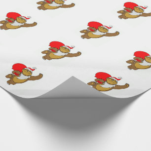 Christmas Gift Wrap/Santa Bear Wrapping Paper