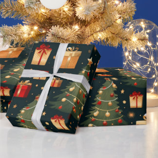 Christmas gift wrapping paper