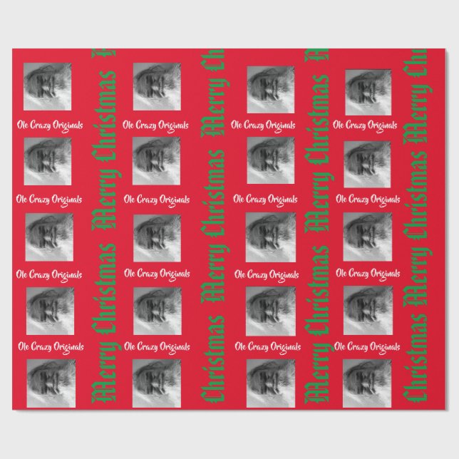 Christmas Gift Wrapping Paper (Flat)