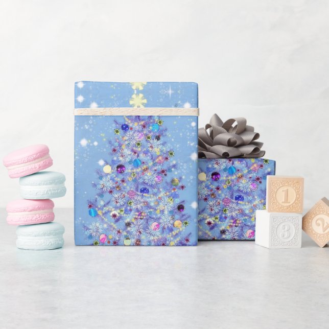 Christmas Gift Wrapping Paper Christmas Tree (Baby Shower)