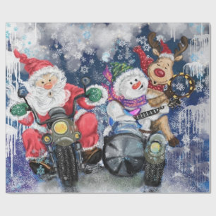 Christmas Gift Wrapping Paper Happy Friends Funny