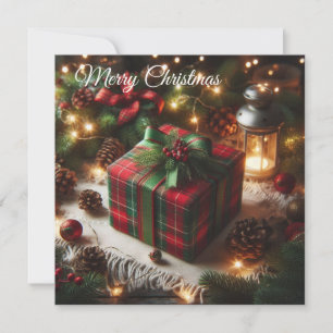 Christmas giftbox holiday card