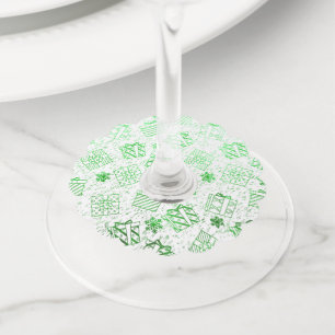 Christmas gifts 7 wine glass tag