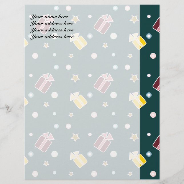 Christmas Gifts Letterhead (Front)