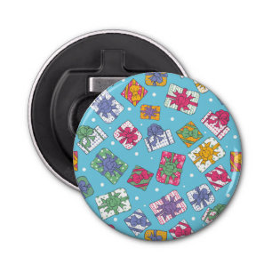 Christmas gifts pattern bottle opener