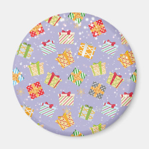 Christmas gifts pattern magnet
