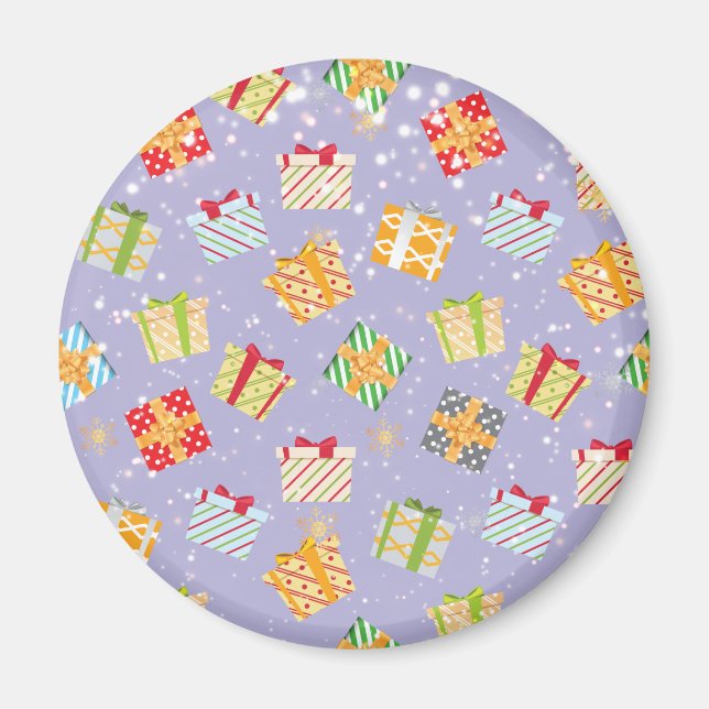 Christmas gifts pattern magnet (Front)