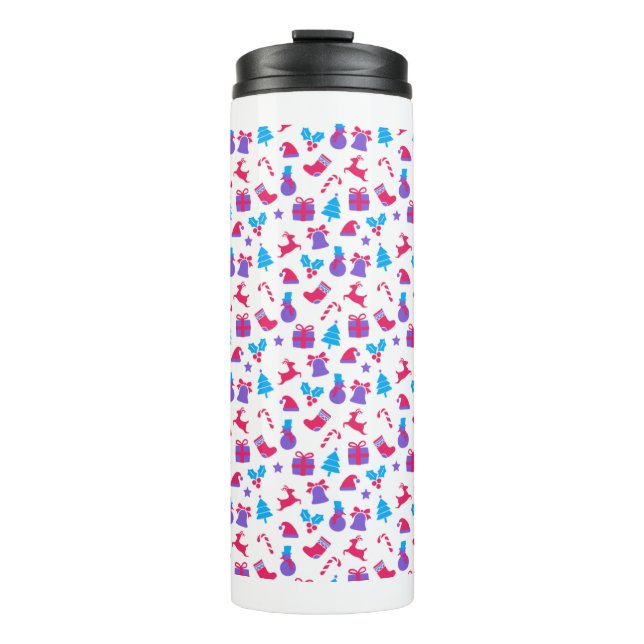 Christmas gifts pattern thermal tumbler (Front)