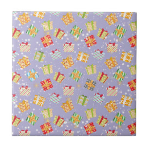 Christmas gifts pattern tile