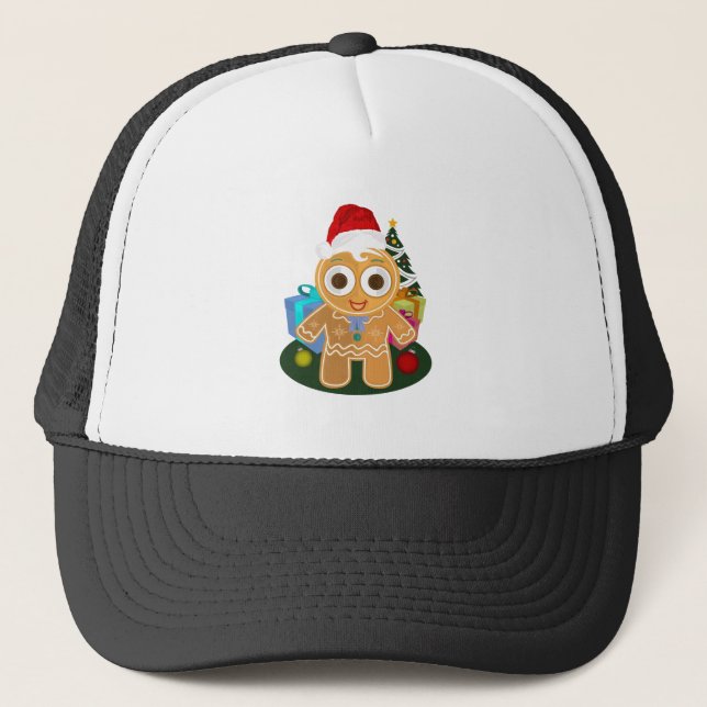 Christmas - Ginger Bread Man Trucker Hat (Front)