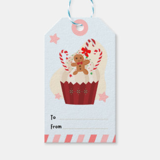 Christmas Ginger Cupcake Gift Tag