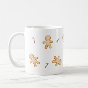 Christmas Gingerbread and Candy Cane Mug