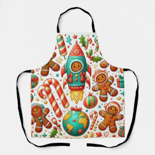 Christmas gingerbread apron