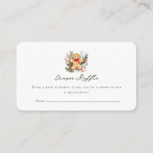 Christmas Gingerbread Baby Shower Invitation