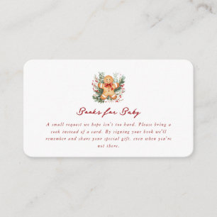 Christmas Gingerbread Baby Shower Invitation