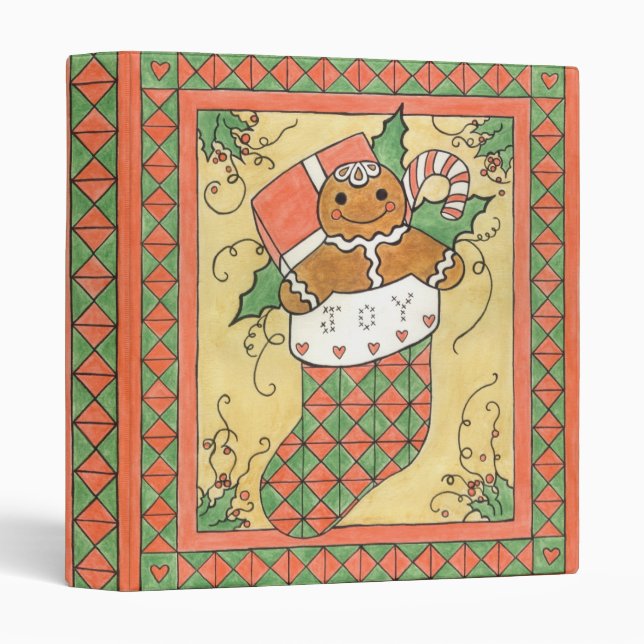Christmas Gingerbread Binder (Front/Spine)