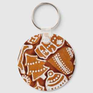 Christmas Gingerbread Biscuits Keychain