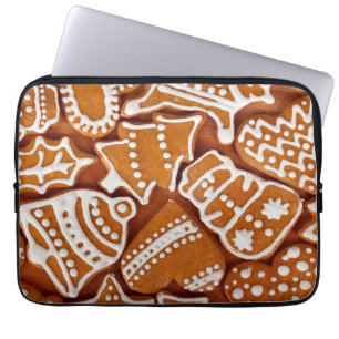 Christmas Gingerbread Biscuits Laptop Sleeve