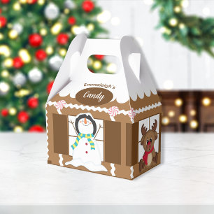 Christmas Gingerbread Candy Store Cute Favor Box